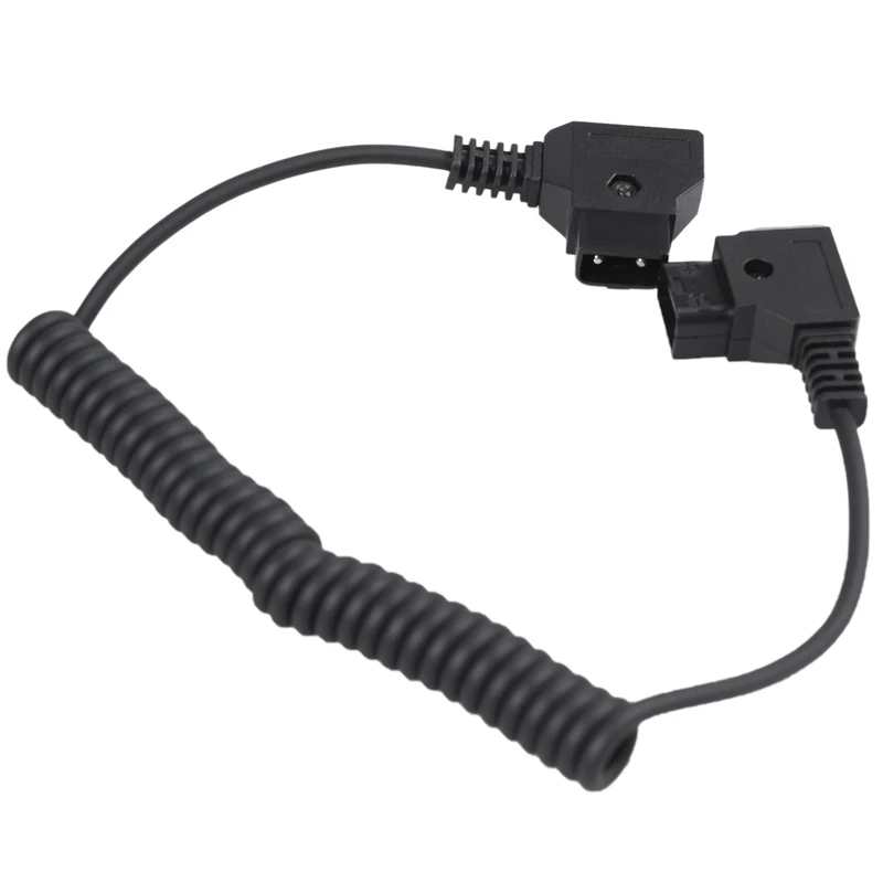 

COILED D-TAP Male to Male Cable for DSLR Rig cable for Anton Bauer Battery WY16