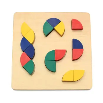 

Wooden Geometric Board 3D Puzzles Shape Cognition Matching Kids Puzzle Toy Educational Learning Kids Toy