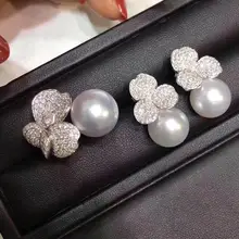 Ювелирные изделия из чистого 925 пробы серебра, натуральный пресноводный 8-10 мм белый жемчуг, Женские Ювелирные наборы для женщин, ювелирные наборы