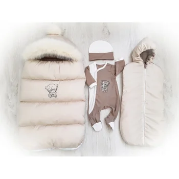 

Комплект для новорожденного "Мишутка" 4х предметный ЗИМА Комплекты на выписку и для прогулок 0-6 мес