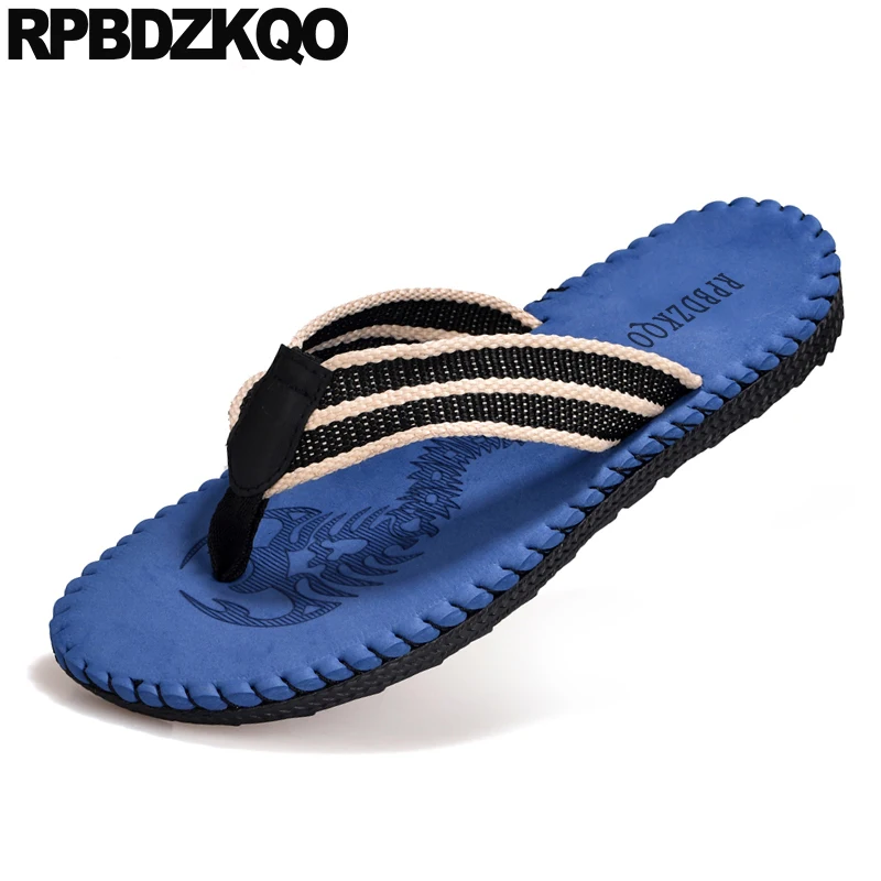 Toe Slippers Casual Slides Breathable Water Mens Sandals 2021 Summer Outdoor Strap Striped Platform Shoes Elastic Runway - Men's Sandals - AliExpress