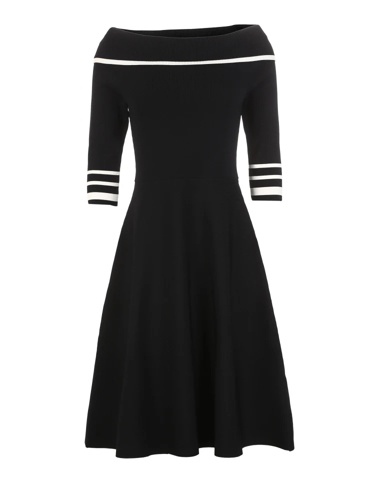 Vero Moda женское платье с вырезом лодочкой и рукавами 3/4 | 319146515