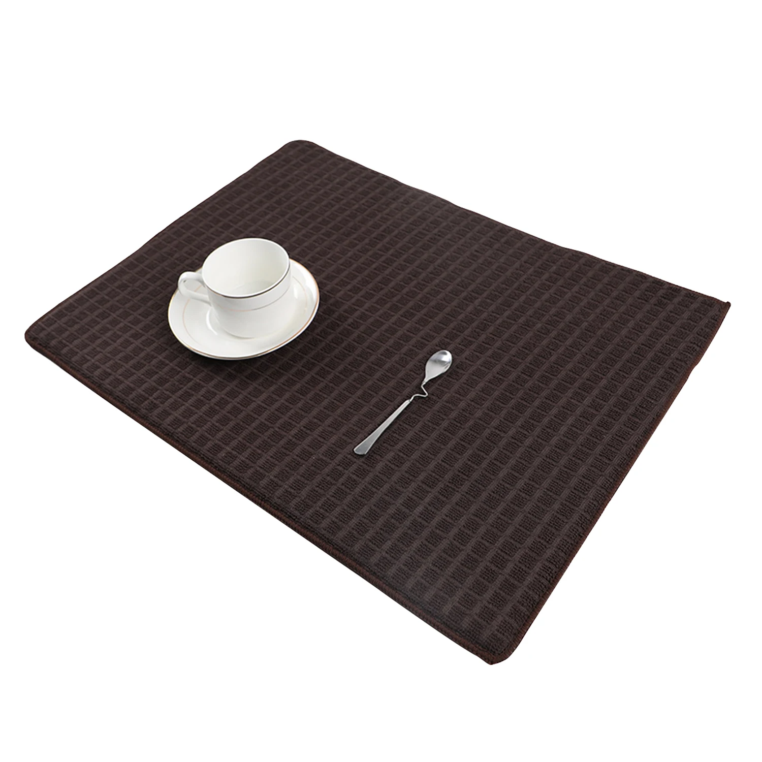 Heat-Resistant Washable Dining Table Placemats Thick Desk Pad Mat Anti-Skid Microfiber Table Mats for Home Kitchen Office Table