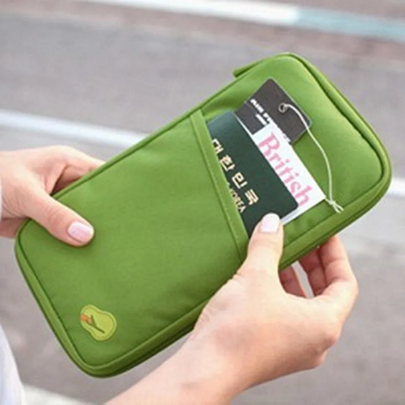

1pcs Folder Document Bag Multi Functional Long Paragraph Ticket Holder Printing Card Package Travel Passport File Package Zipper