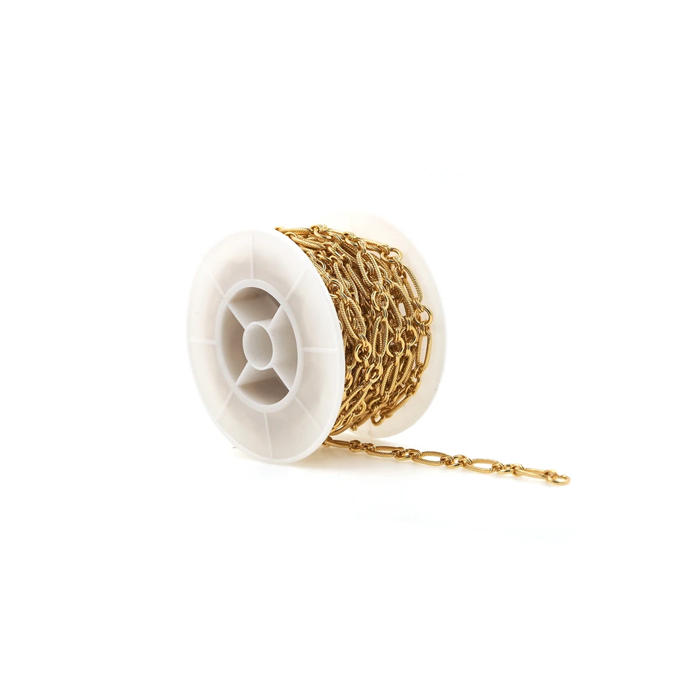 1 meter Gold Filled Chain Gold Oval Chain Bulk Chain DIY Wallet Chain Jewelry Necklace Making Handmade Wholesale