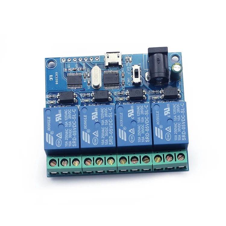 LCUS-4 4-канальный Релейный модуль USB Смарт-переключатель с интеллигентая (ый)