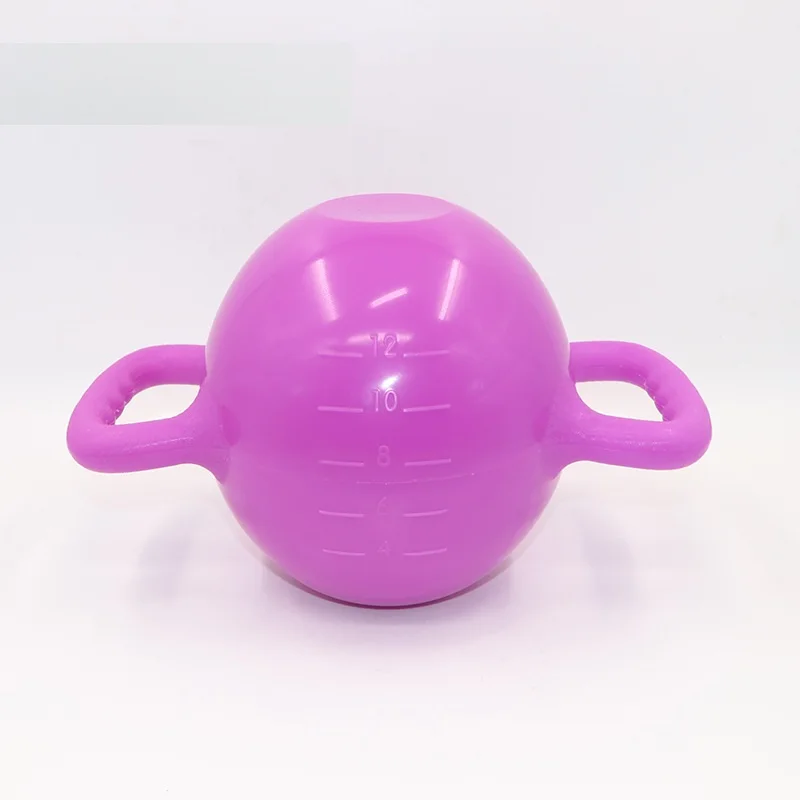 purple 40*21 см чайник колокол Йога тренажерный зал гантели Пилатес Чайник Гантели с базой тренажерный зал Кроссфит гантели тренажерного зала оборудование гимназио веса - Цвет: purple