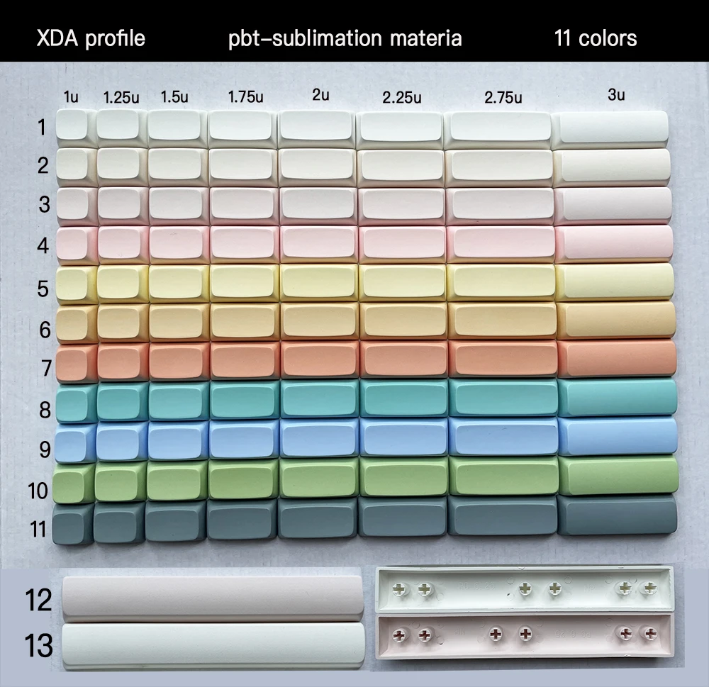 Купить с кэшбэком DIY Mechanical keyboard XDA keycap 11 colours