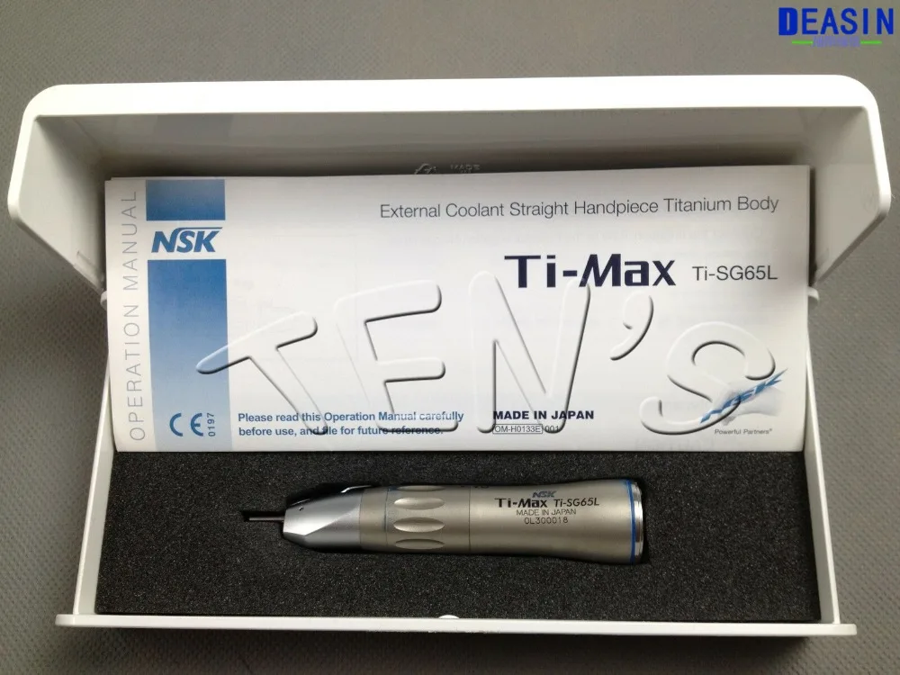 Зубной хирургический имплантат прямой наконечник Ti max X-SG65L оптоволоконный