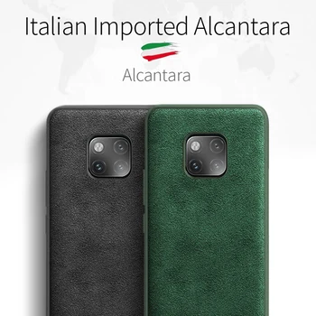 

SanCore Protective Phone Case for Huawei Mate 20 Lite Case Pro artificial Leather ALCANTARA Business Cellphone Shell Case suede