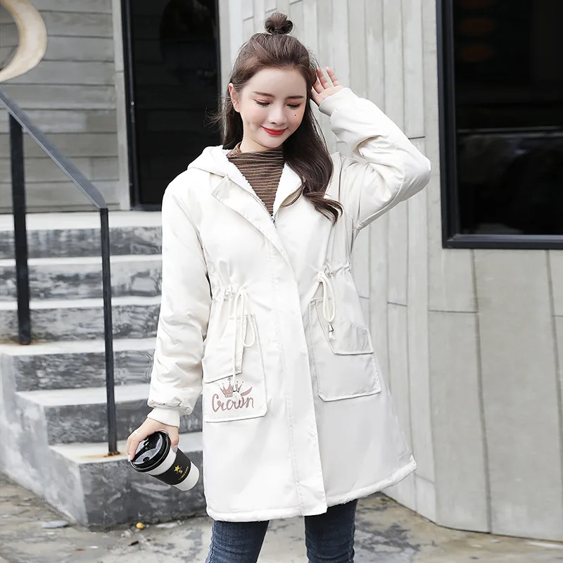 

Pregnant Women Winter Coat Women's 2019 New Style Korean-style Loose And Plus-sized Pregnant Women Cotton-padded Clothes Brushed