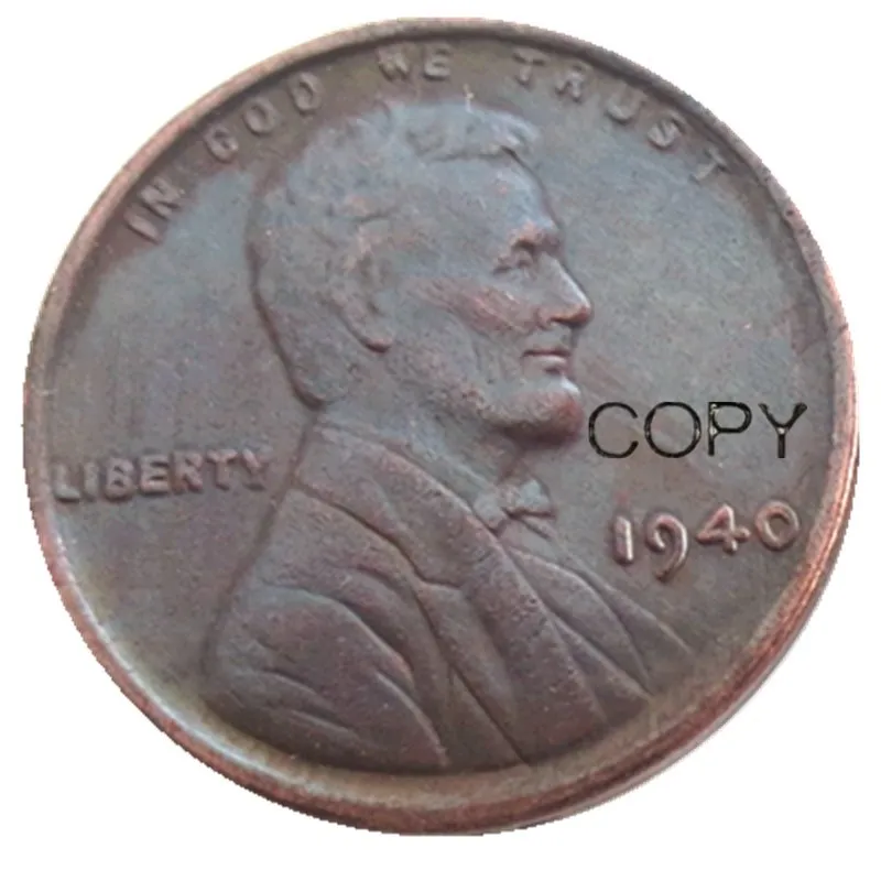 США один цент 1940 P/D/S копия монет