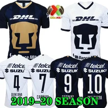 19 20 FORMICA ABRAHAM UNAM Pumasl футболка для футбола выездная голубая Мехико camisetas de futbol Cougar футбол Кортес Мартинес рубашка
