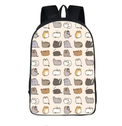 Прекрасный Детский Школьный рюкзак Pusheen Cat, рюкзак для подростков, девочек, Студенческая школьная дорожная сумка через плечо, Mochila Escolar