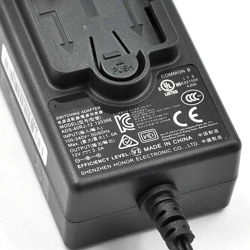 Для HOIOTO 12V 3A ADS-40RJ-12 12036E power адаптер питания зарядное устройство US/UK/EU/AU/вилки-используется