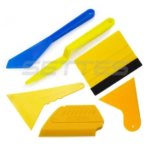 6 шт. углеродное волокно виниловый инструмент для обертывания автомобиля стикер пленка обертывание пинг Ракель скребок резак нож набор тонировка окна автомобильные аксессуары