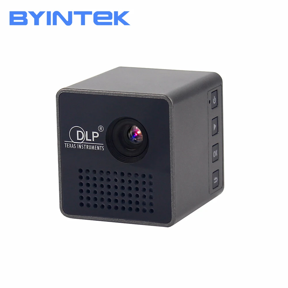 

P1 micro mini LED portable DLP rechargeable Video projector with TF interface