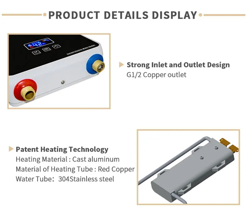 Ecofresh мини кухня использование дистанционного управления мгновенный Электрический проточный горячий водонагреватель для душа для ванной душа