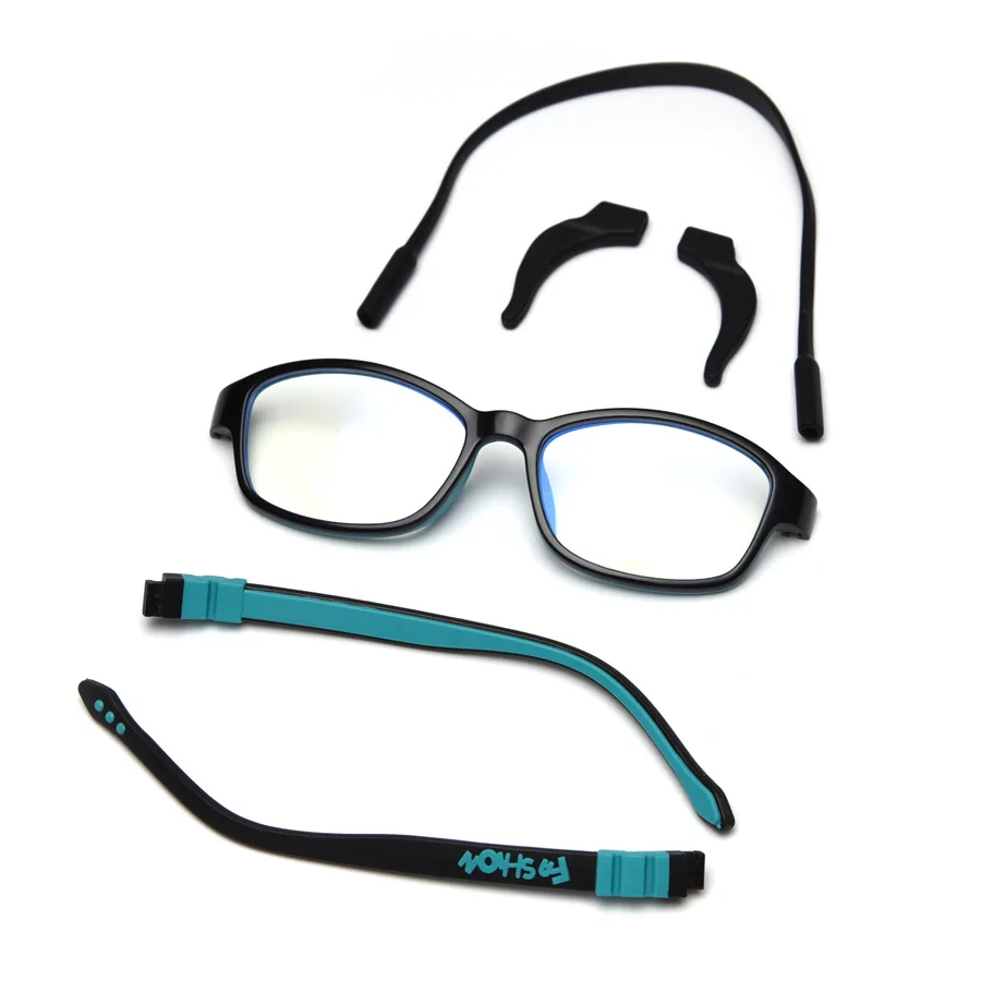 Анти-синий свет оптические детские очки в оправе силиконовые очки детские гибкие защитные детские очки с диоптриями
