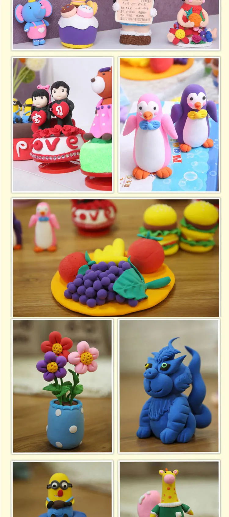 36 шт./компл. красочные DIY пушистый Floam Slime глина, игрушка для снятия стресса, пластилиновые игрушки ручной Шпатлёвки кристаллический грунт игрушки подарок с коробка для хранения