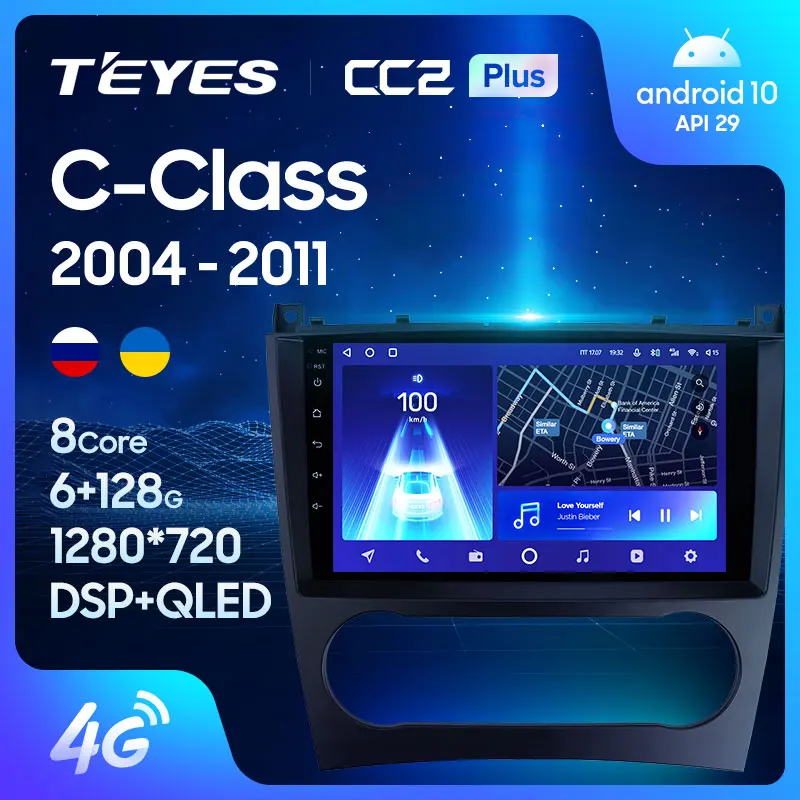 TEYES CC2L и CC2 Plus Штатная магнитола For Мерседес С класс CL W203 CL203 C209 A209 Mercedes Benz C Class W209 C180