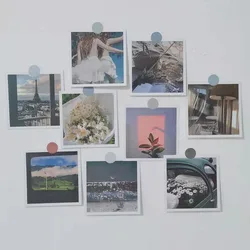 Ins Beauty Scenery Daisy Aestheticism Postcard 9 Sheets Bookmarks Decoratiove Card Wall Sticker Background Delicately Photo Prop