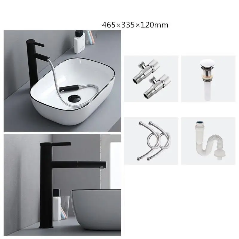 Version G De Bain Lavandino Wasbak Sobre Encimera Waschtisch сосуд ванная комната Bagno Санузел Lavabo Куба Banheiro раковина умывальник - Цвет: Version G