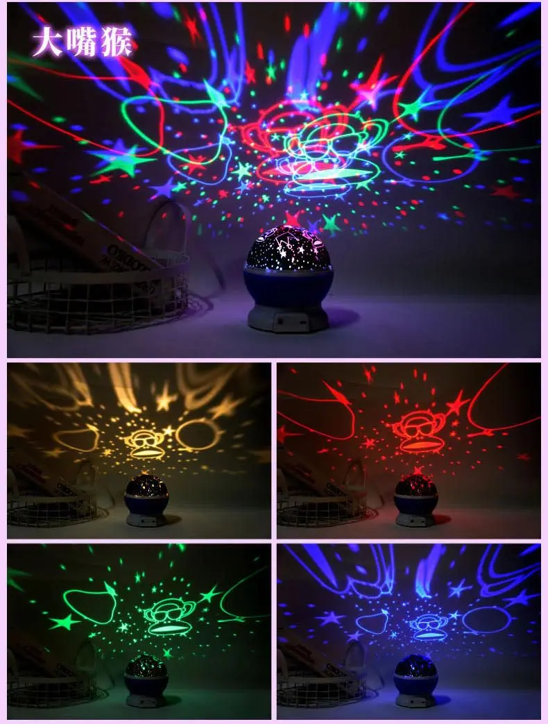 LED Projector Star Light Projection Lamp Film PVC Film Pattern Gift Logo Customizable