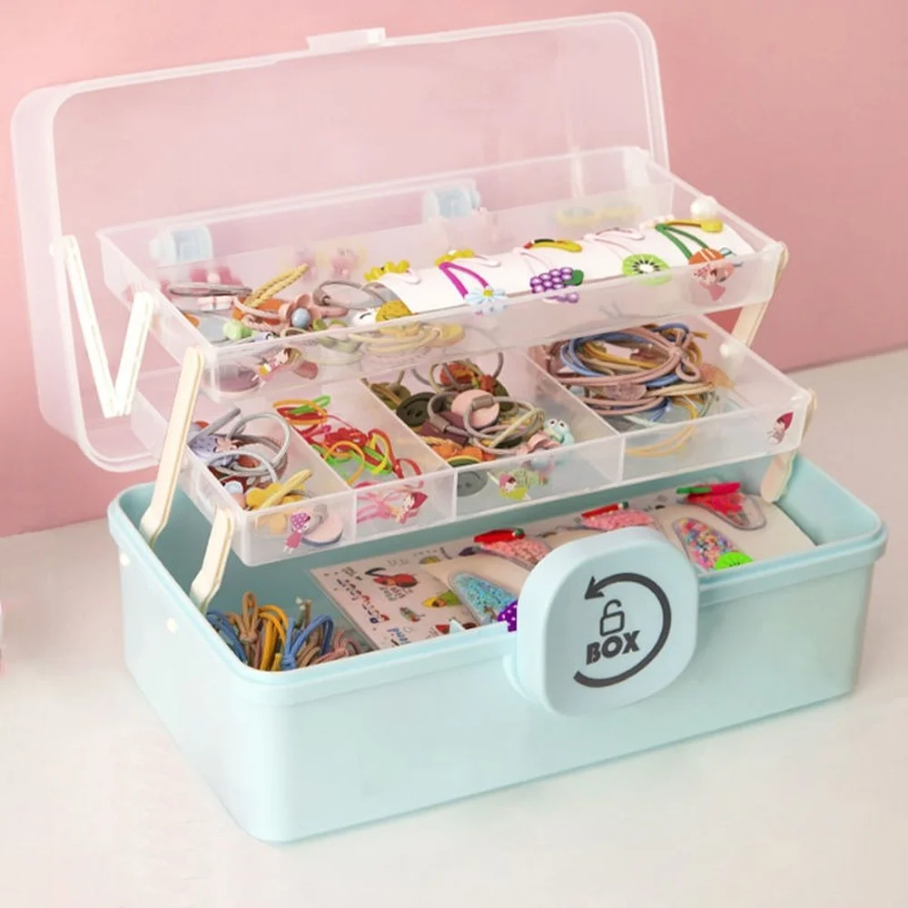 Baby Girls Hair Accessories Storage Box Hair Hoop Clip Rubber Band Organizer  Head Rope Hairpin Holder