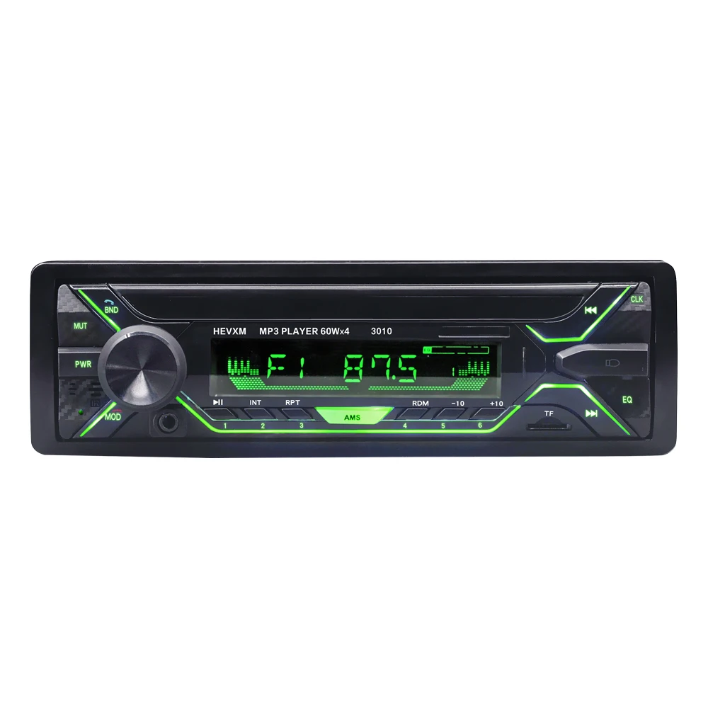 Автомагнитола, Автомобильный MP3-плеер, Bluetooth, Автомобильный mp3 музыкальный радио, 7 цветов на выбор, MP3 автомобиль
