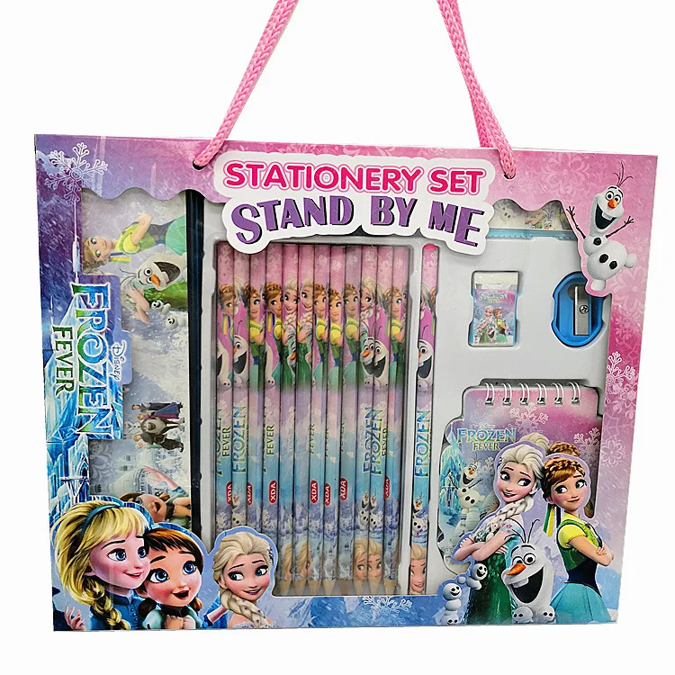 Disney frozen elsa anna princess student stationery cars Mickey Minnie