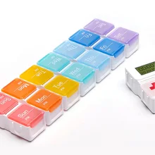 14 сеток, коробка для таблеток, умный, для путешествий, сортировка, ЖК-дисплей, сигнализация, диспенсер для лекарств, еженедельный, умный, напоминание, электронный таймер для пожилых