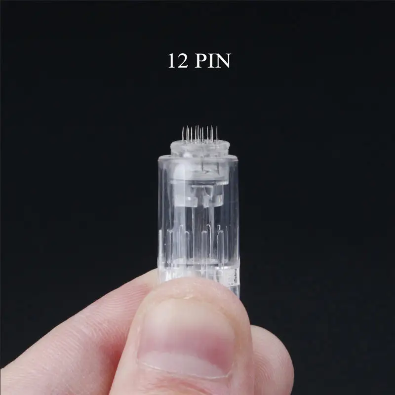 20 шт. 9 12 36 Pin титановый Nano байонет порт Дерма ручка игольчатый картридж иглы наконечники для электрического Авто Microblad Дерма ручка наконечники - Цвет: 12pin
