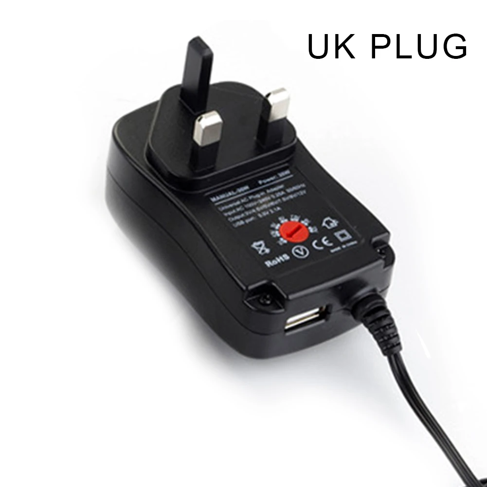 Универсальный Регулируемый адаптер переменного/постоянного тока 30 Вт