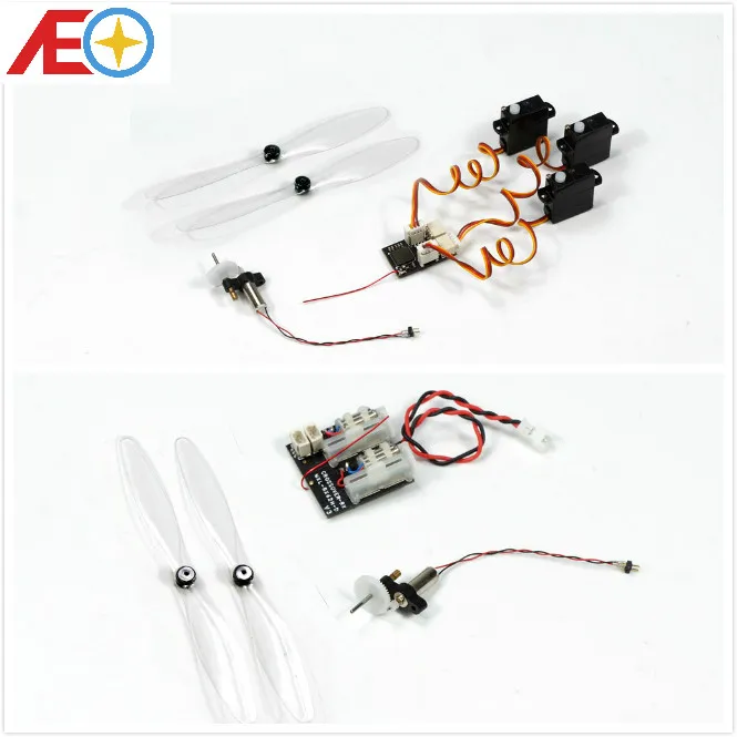 DIY Micro Brushed Power System with 4x12 Brushed Motor, Micro Prop, and Micro Receivers for RC Micro Mini Indoor Airpalne Model