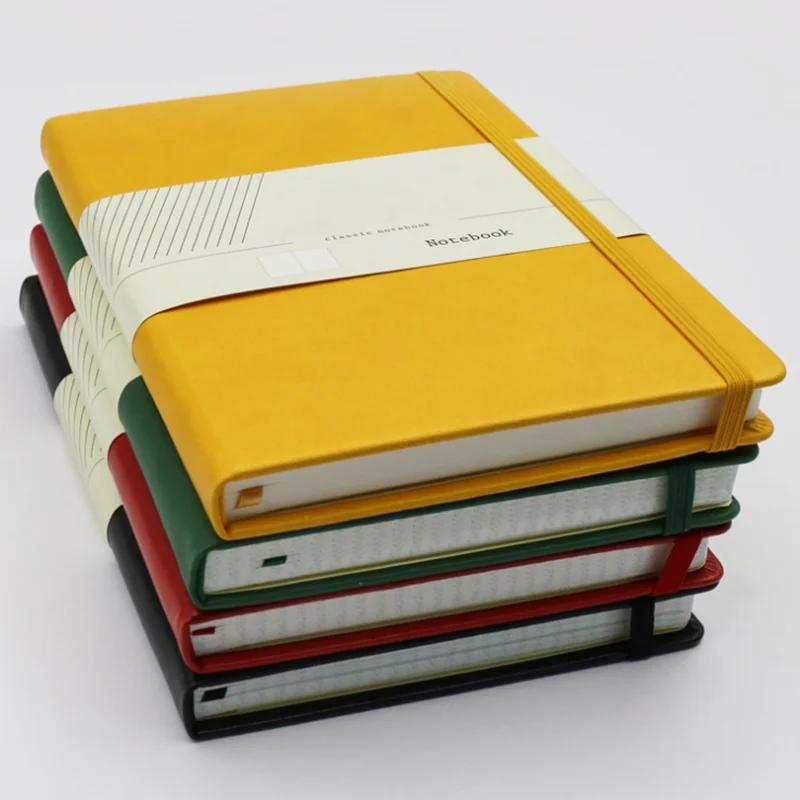 

New 5 colors Notebook Planner Strap A5 notebook Pages Bullet Journal 100 Sheets Office School Planner 80G