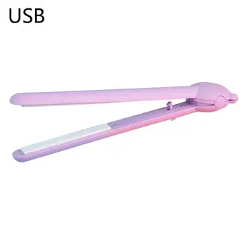 

Portable Wireless USB Mini Hair Straightener Flat Curler Hair Straightening Iron Tool