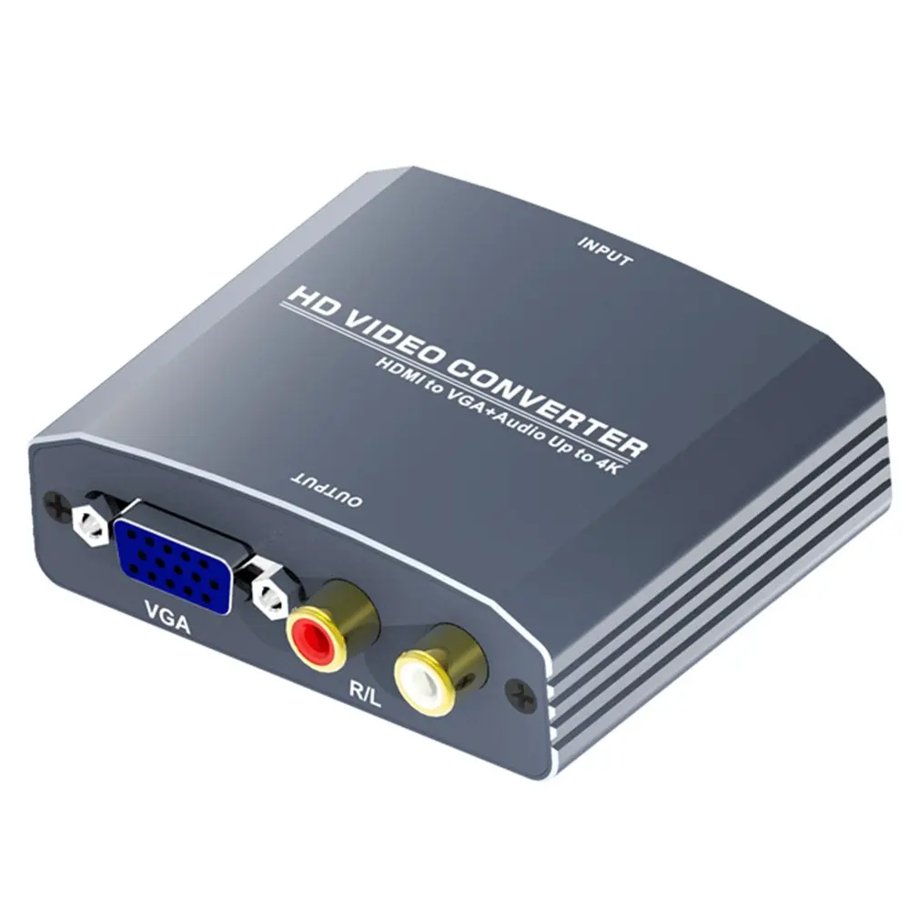 HDMI сигнал для VGA+ R/L HD видео Опора аудио конвертера 480 p/576 p/720 p/1080 p/4 K разрешение для HDTV STB