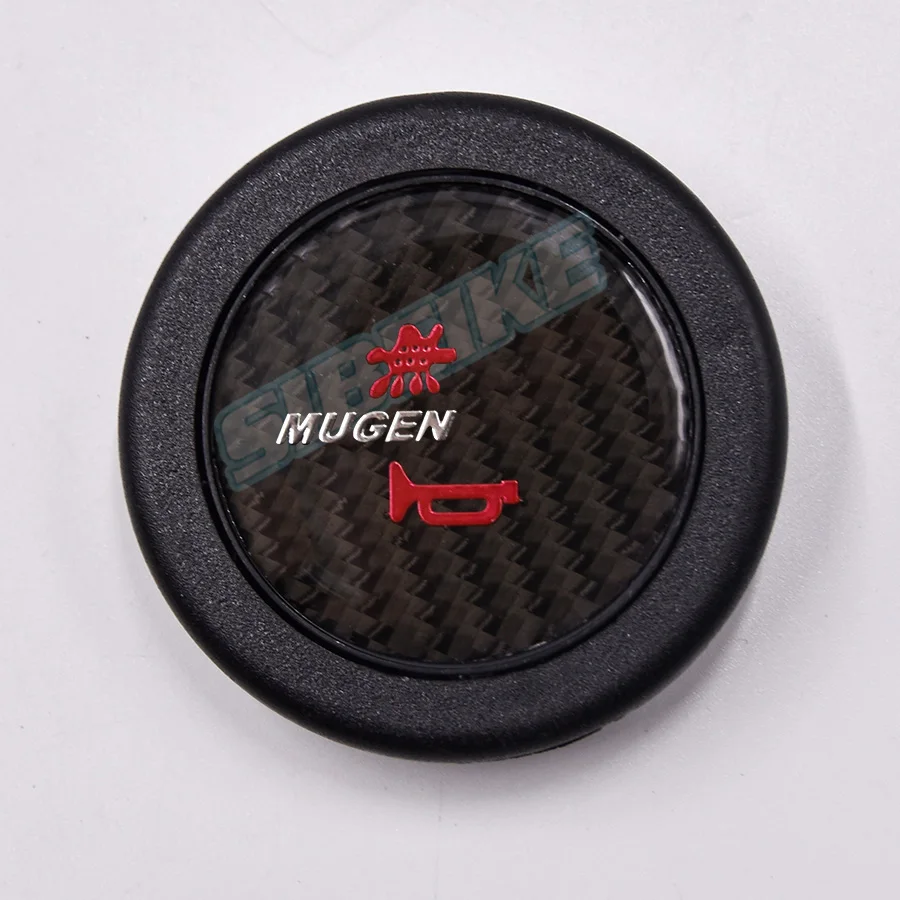 Carbon Film Horn Button Car Interior Parts Universal Horn Button Racing