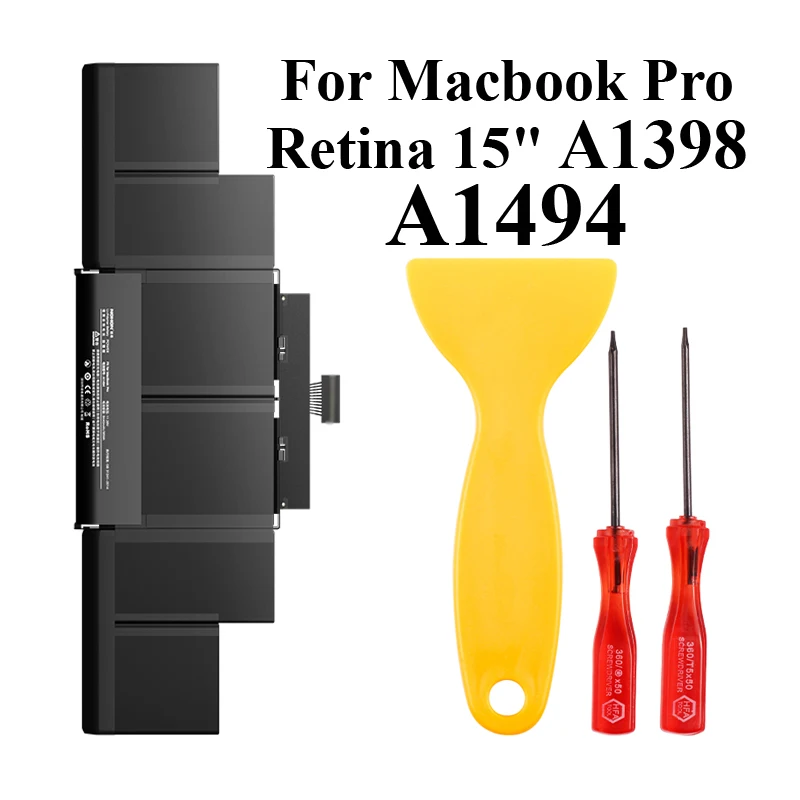 Nohon Аккумулятор для ноутбука A1494 для Apple MacBook Pro retina 1" A1398 Late 2013 Mid ME293 ME294 MGXA2 MGXC2 литий-полимерный аккумулятор - Цвет: Replace For A1494