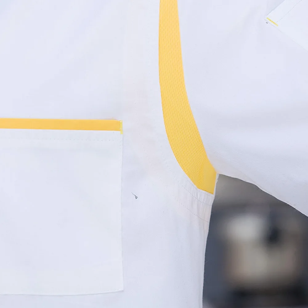 wholesale Unisex Chef Jackets Hotel Kitchen restaurant uniforms shirts Catering Chef's work clothes Cafe waitress chef uniform