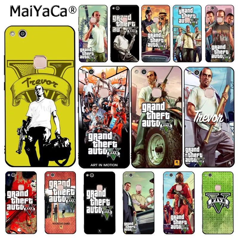 MaiYaCa Gta 5 Grand Theft Auto V чехол для телефона Huawei Y9 Y7 Y6 II Y5 Prime 2018 2019|Бамперы| |