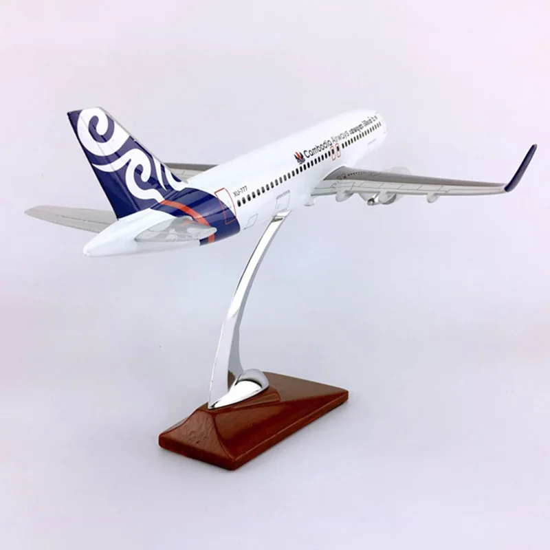 30 см Airbus A321-200 модель Камбоджа авиалиний модель самолета W база самолета литой под давлением пластиковый сплав самолет коллекционный