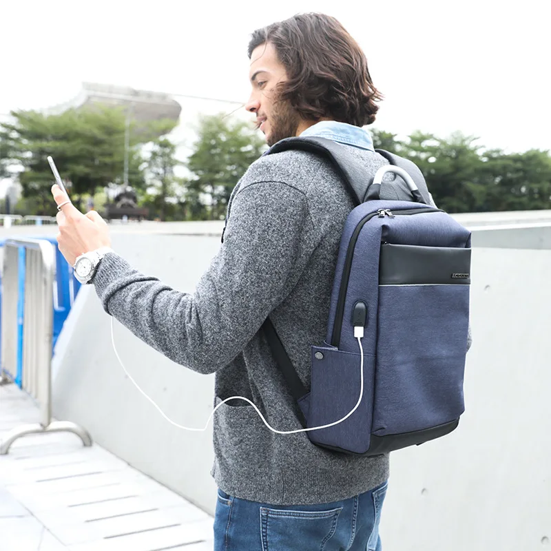 

New Style Fashion Men Backpack Middle And Large Schoolbag Business Computer Bag