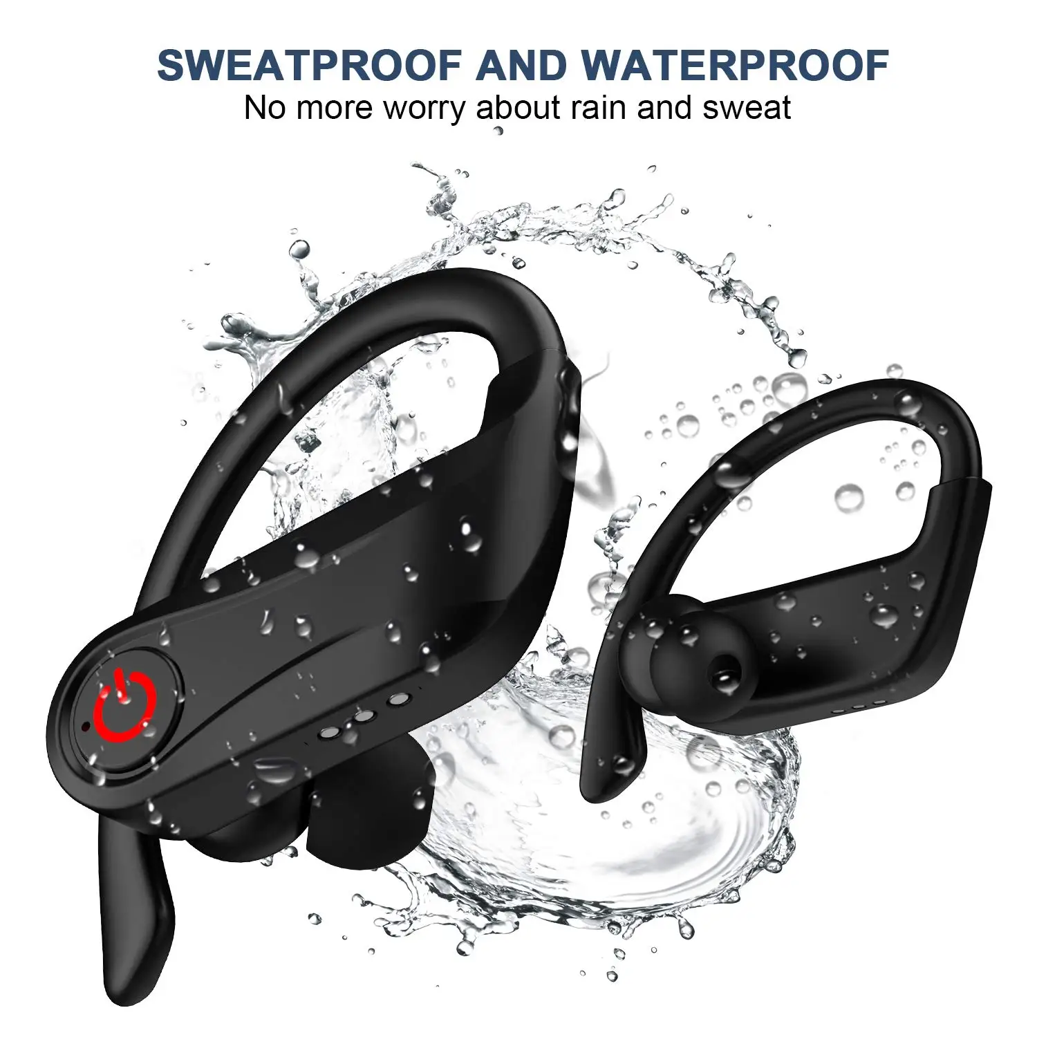 Sports Wireless Earbuds Bluetooth 5 0 Headphones in Ear TWS Stereo HiFi Sound Waterproof Bluetooth Earbuds with Charging Display