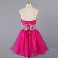 Платье для выпускного, длина до колена, цветное, vestido de formatura, платье без бретелек, милое, на шнуровке, сзади, vestidos de graduacion