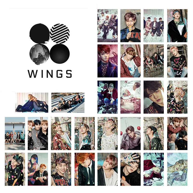 30 шт./компл. Kpop Bangtan Boys карта души Persona Love Yourself крылья Ен навсегда ЛОМО карта Фотокарта Цзиминь Джин SUGA J-HOPE - Color: 4