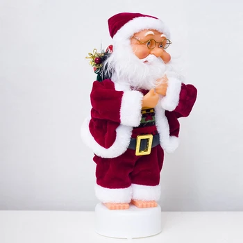 

1PC Christmas Santa Claus Doll Toy Christmas Electronic Music Doll Santa Claus Pants Off Funny Christmas Toy Creative Decoration