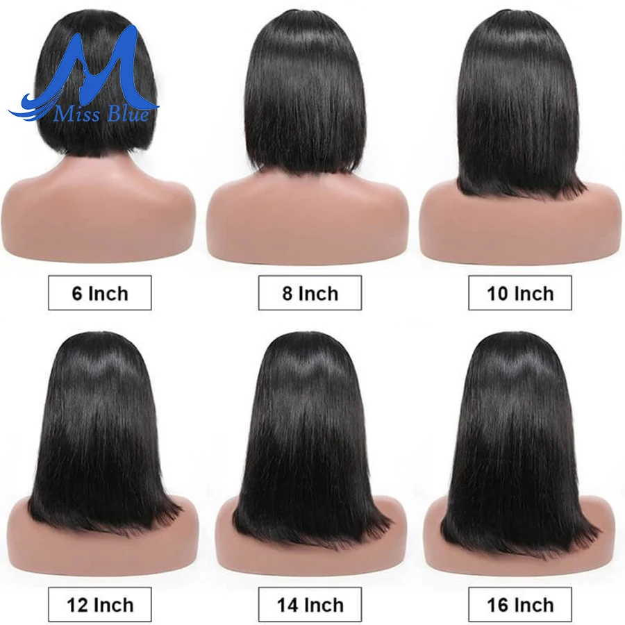 Короткие кружевные передние человеческие волосы парики для черных женщин прямые бразильские волосы remy Омбре короткий парик-Боб 613 блонд розовый цвет Missblue