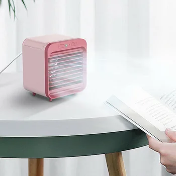 

Portable USB Mini Rechargeable Water-cooled Air Conditioner Desktop Cooler Fan for Outdoor Home Health99